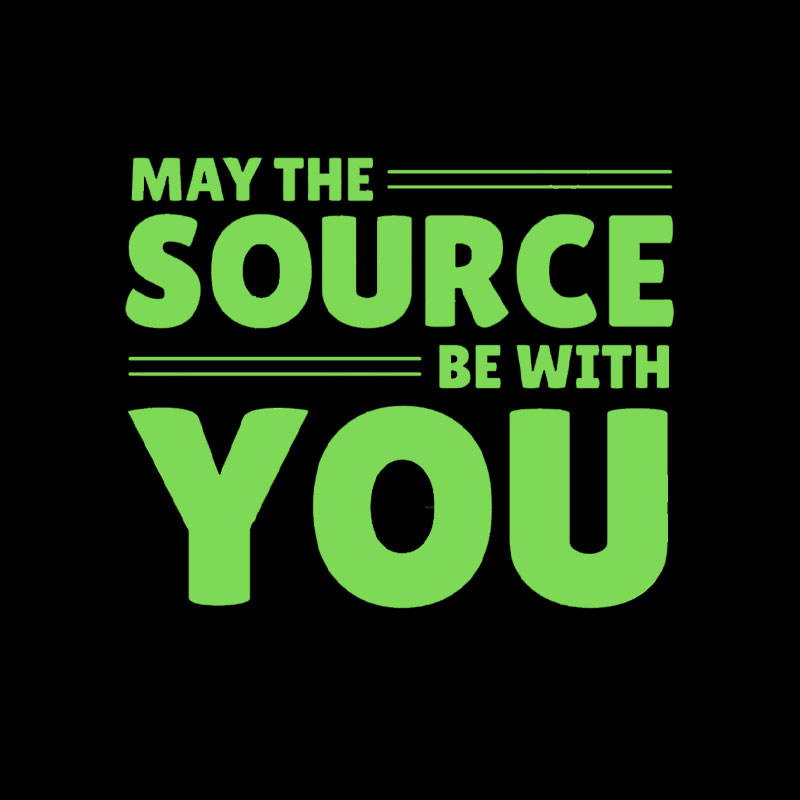 May The Source Be With You Geek T-Shirt