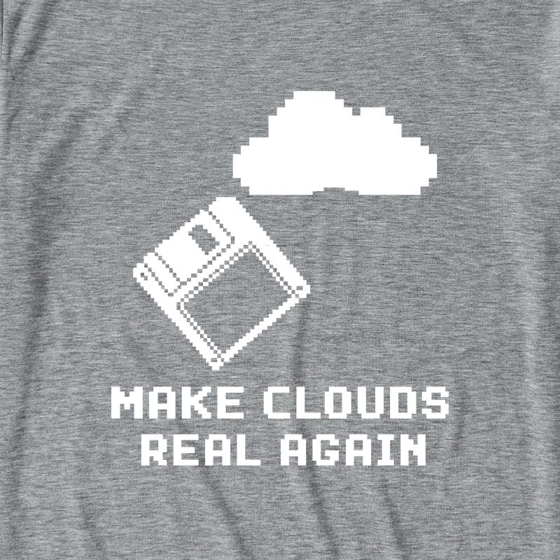 Make Cloud Real Again Ultra Soft Heather Tees