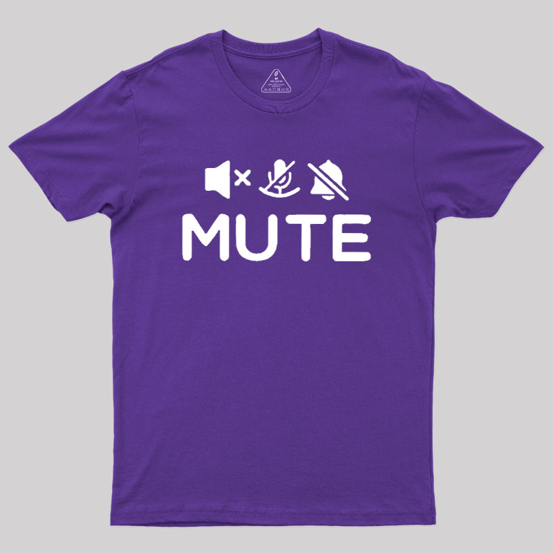 Mute Humour Geek T-Shirt