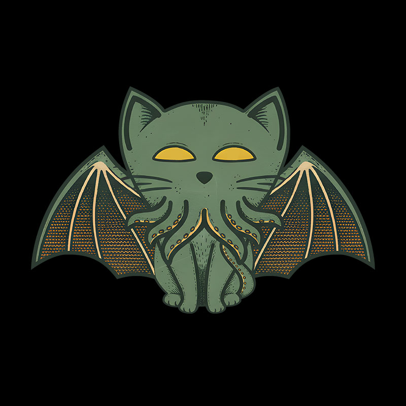 Cathulhu Cat Geek T-Shirt