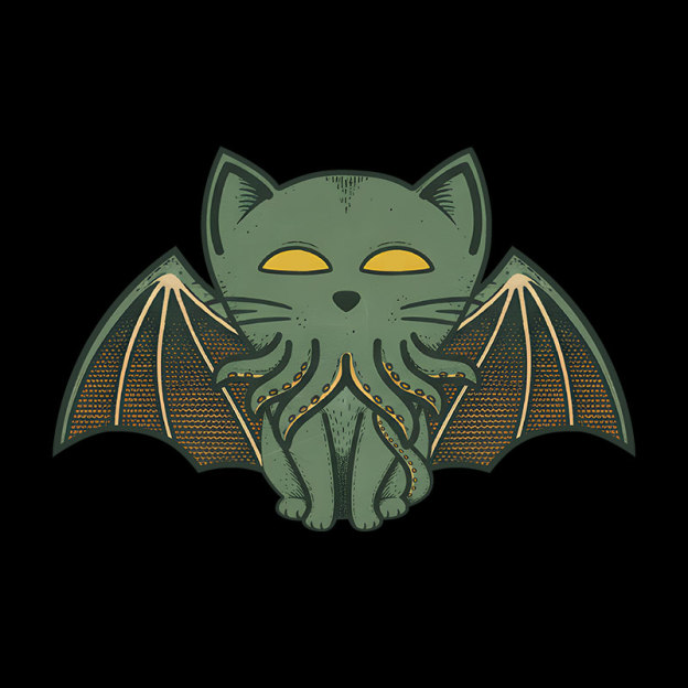 Cathulhu Cat Geek T-Shirt