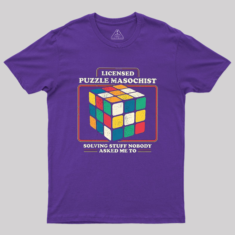 Licensed Puzzle Masochist Geek T-Shirt