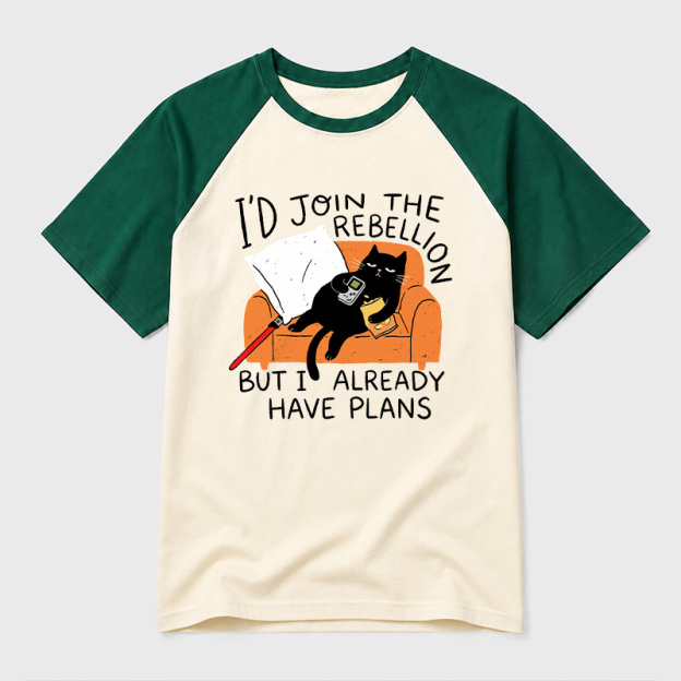 Rebellion On The Couch Geek Retro Raglan T-Shirt