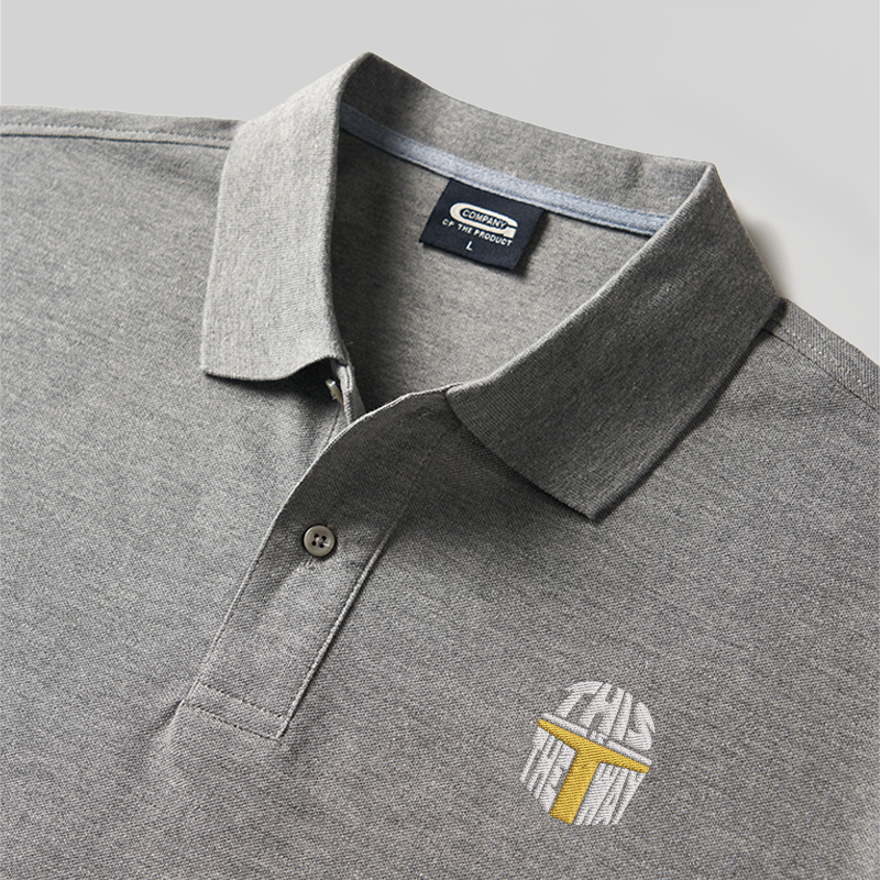 This is The Way Geek Embroidered Polo Shirts