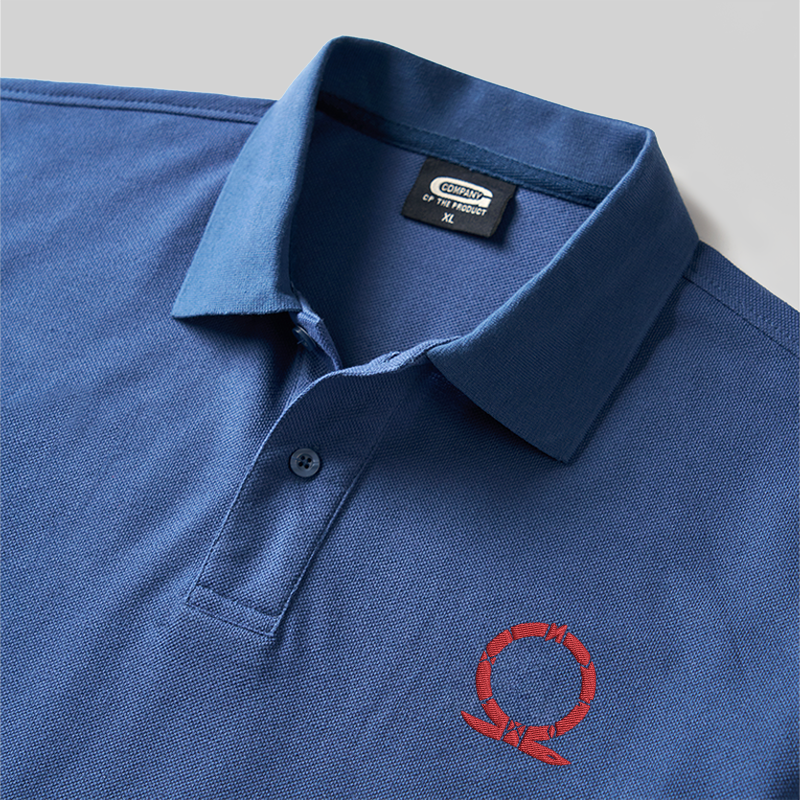 Omega Classic Geek Embroidered Polo Shirts