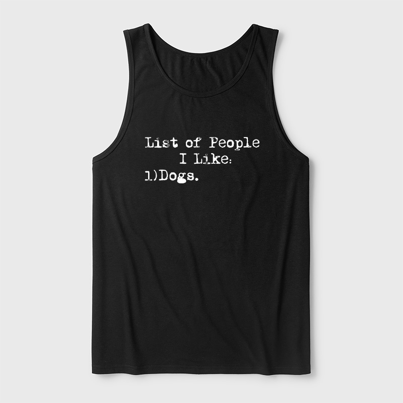 List Of People I Like Ultra Soft Heather Tank