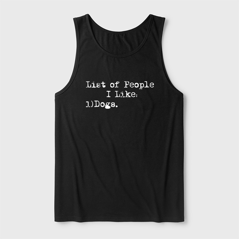 List Of People I Like Ultra Soft Heather Tank