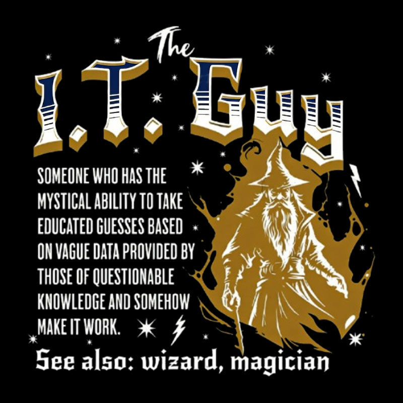 IT Wizard Geek T-Shirt