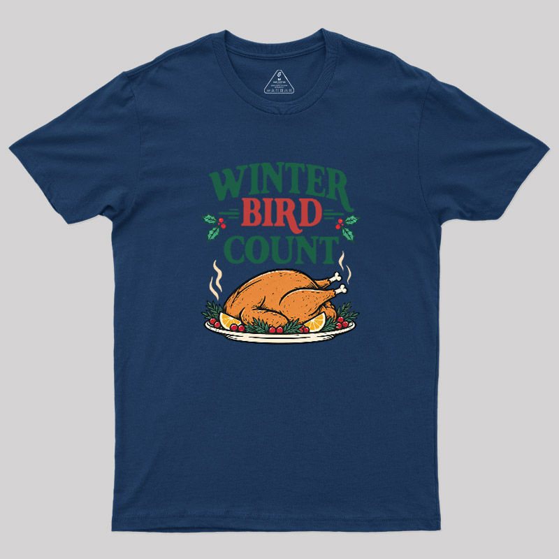 Winter Bird Count Geek T-Shirt
