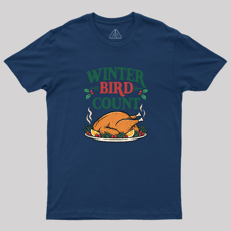 Winter Bird Count Geek T-Shirt