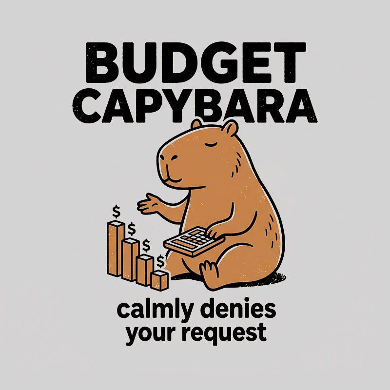 Budget Capybara Geek T-Shirt