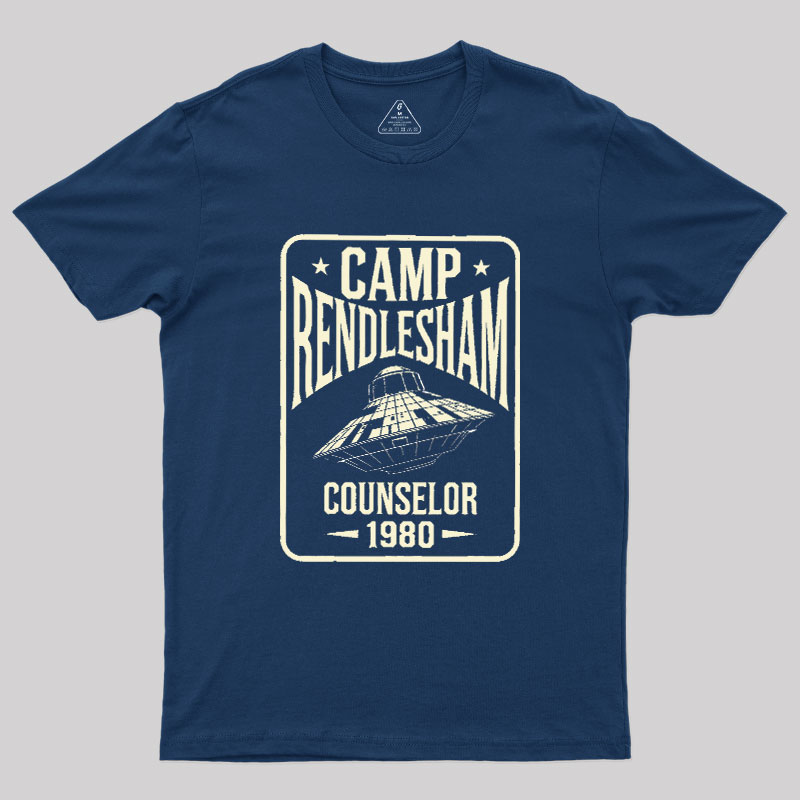 Camp Rendlesham Counselor 1980 UFO Geek T-Shirt