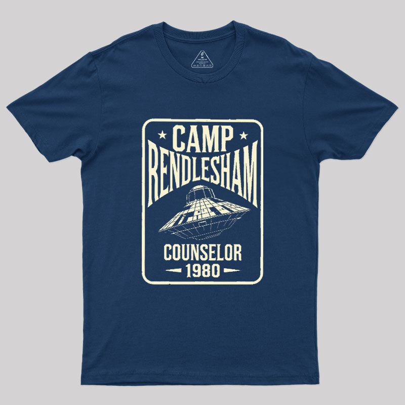 Camp Rendlesham Counselor 1980 UFO Geek T-Shirt