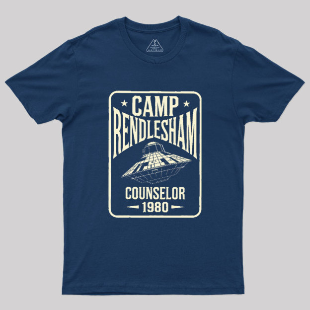 Camp Rendlesham Counselor 1980 UFO Geek T-Shirt