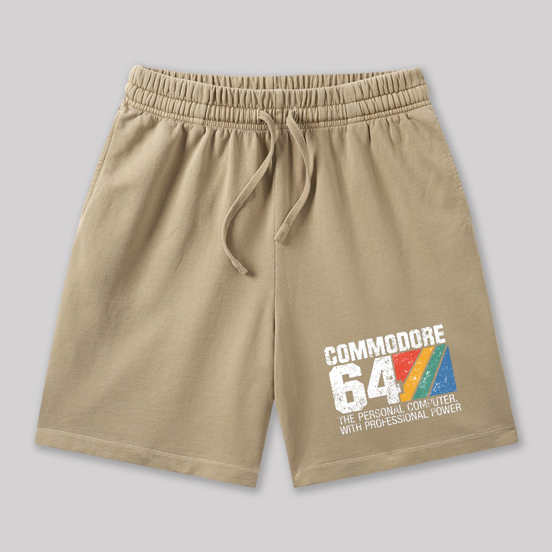 Commodore 64 Retro Geeky Washed Shorts