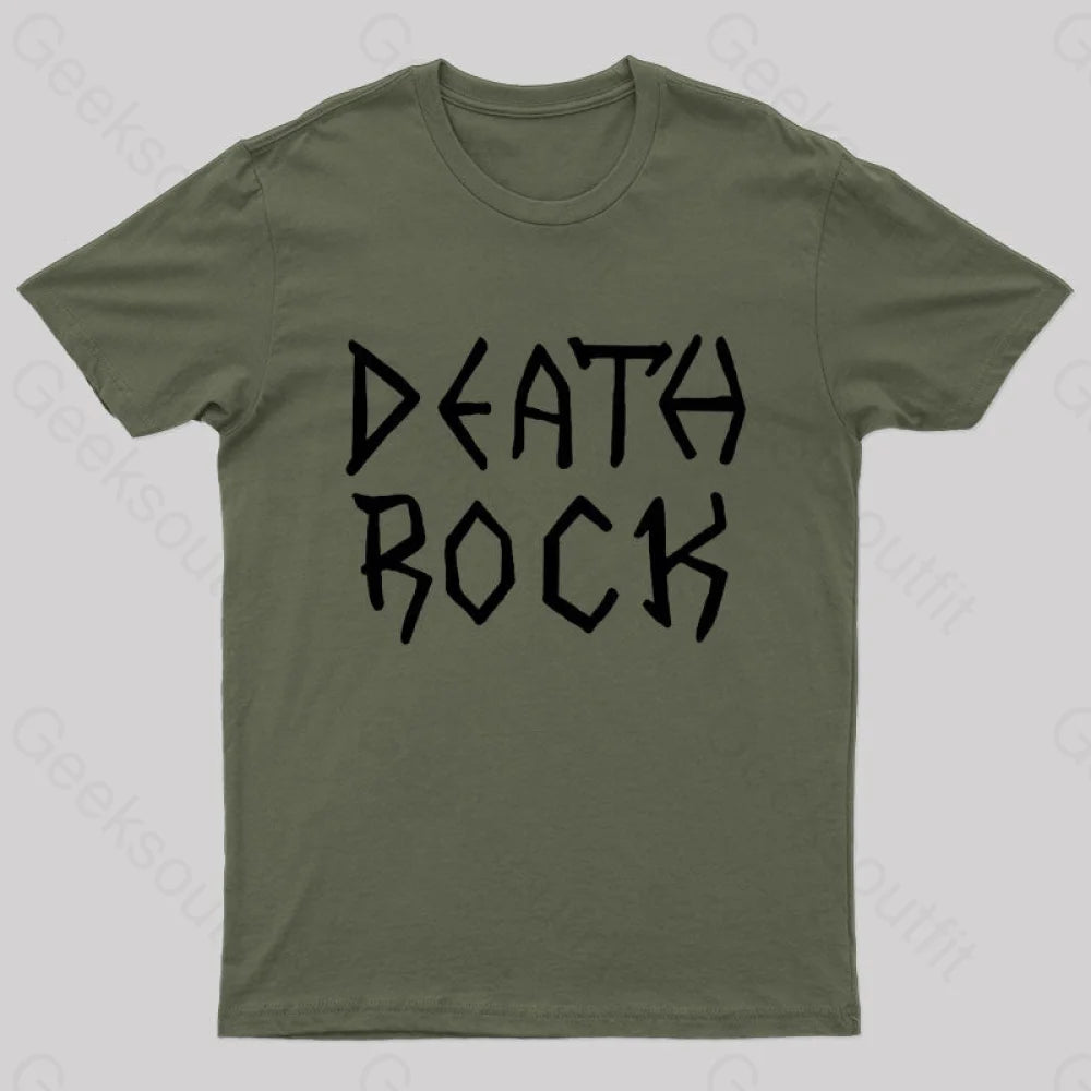Death Rock Costume Geek T-Shirt Army Green / S
