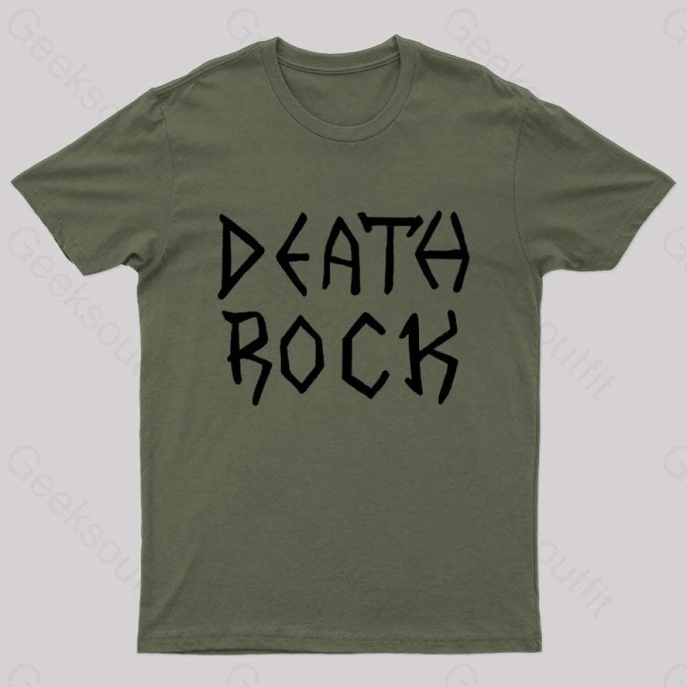 Death Rock Costume Geek T-Shirt Army Green / S