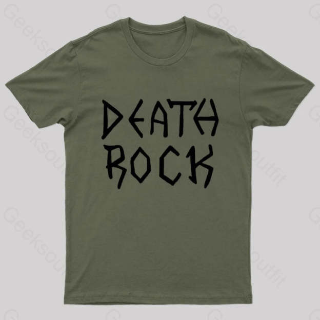 Death Rock Costume Geek T-Shirt Army Green / S