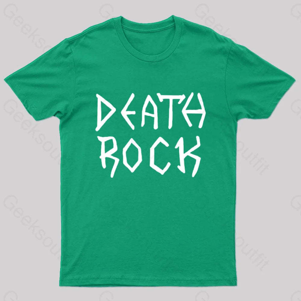 Death Rock Costume Geek T-Shirt Green / S