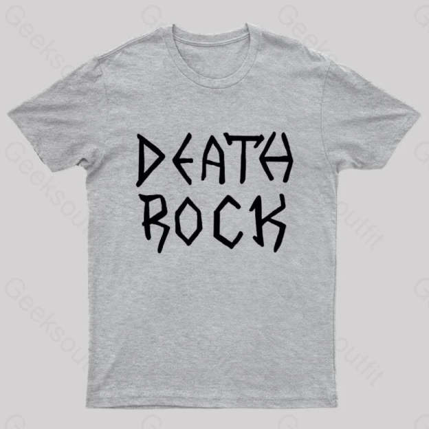 Death Rock Costume Geek T-Shirt Grey / S