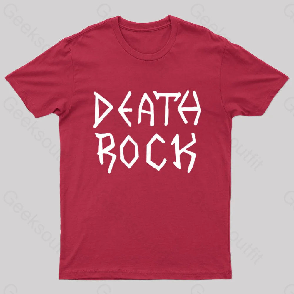 Death Rock Costume Geek T-Shirt Red / S