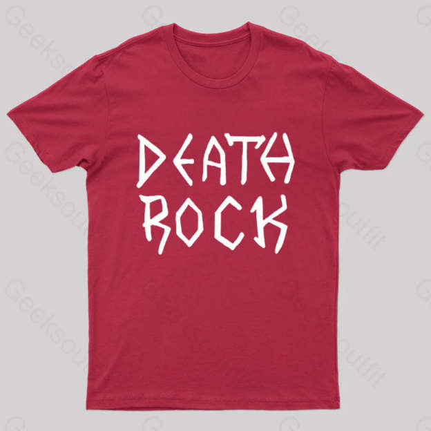 Death Rock Costume Geek T-Shirt Red / S