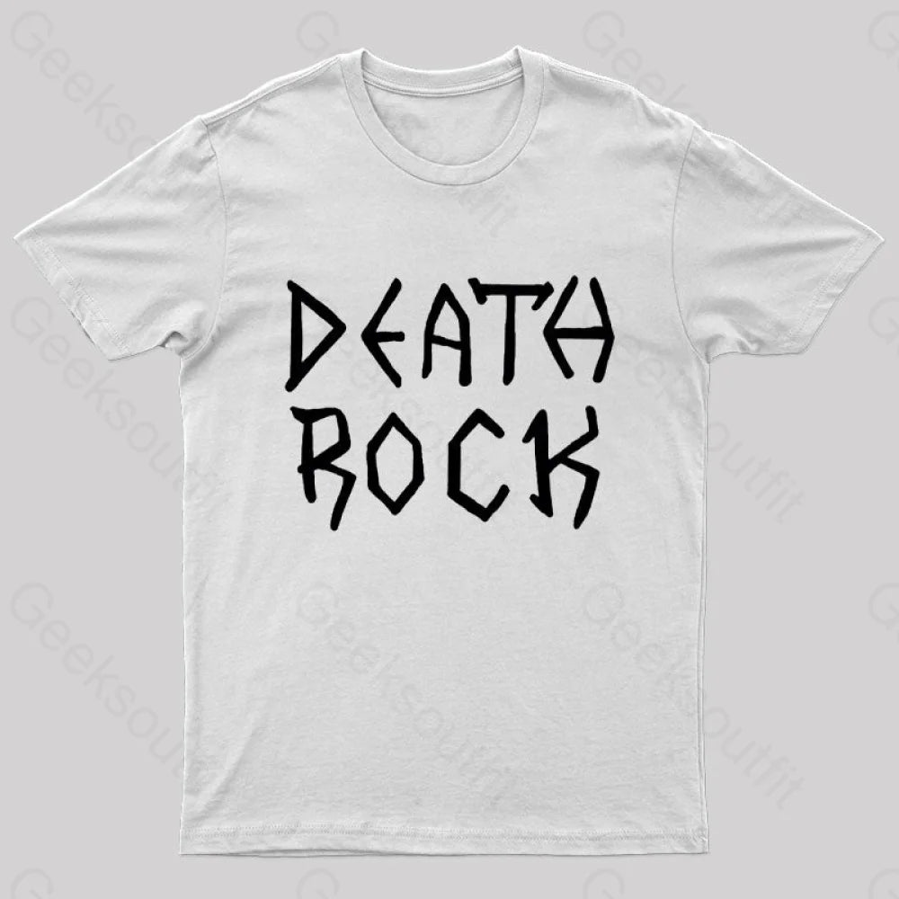 Death Rock Costume Geek T-Shirt White / S