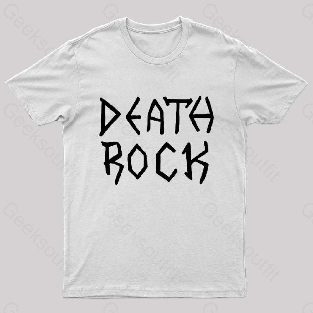 Death Rock Costume Geek T-Shirt White / S