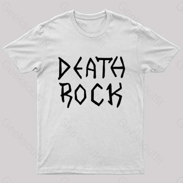Death Rock Costume Geek T-Shirt White / S