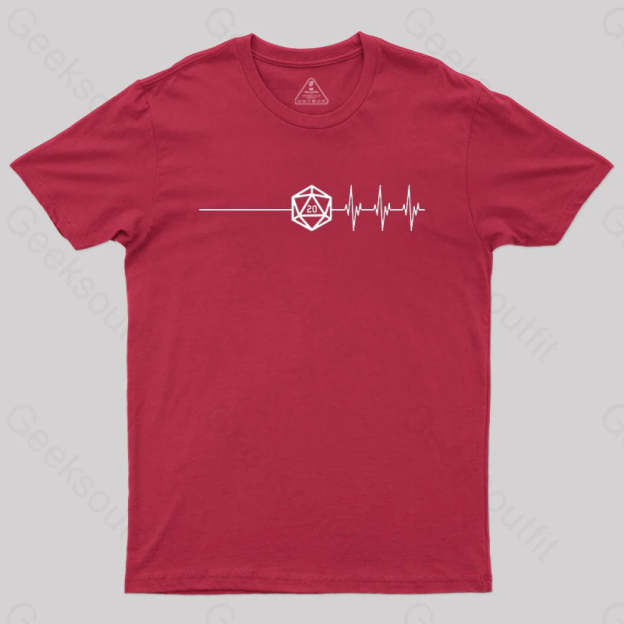 Death Save Critical Success Nat20 D20 T-Shirt Red / S