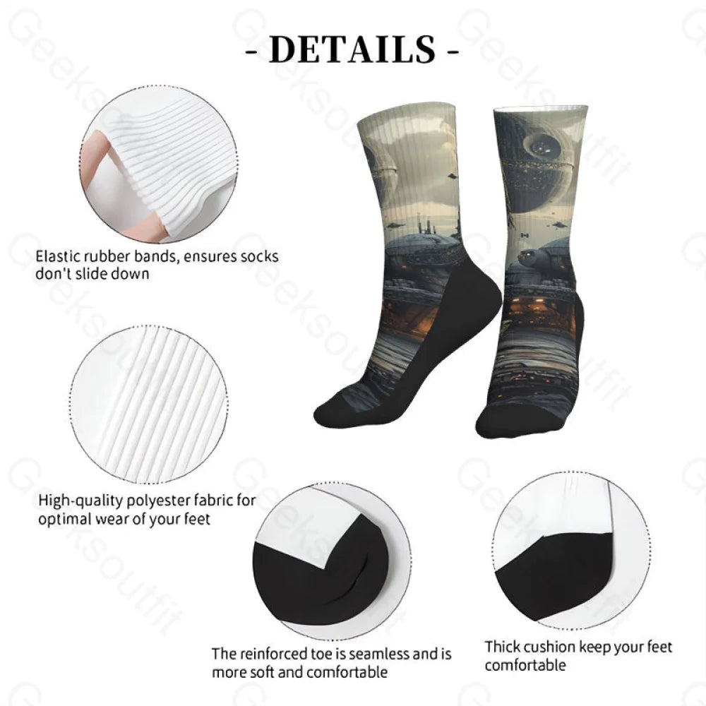 Death Star At Men’s Socks