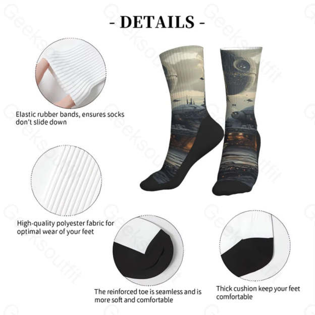 Death Star At Men’s Socks