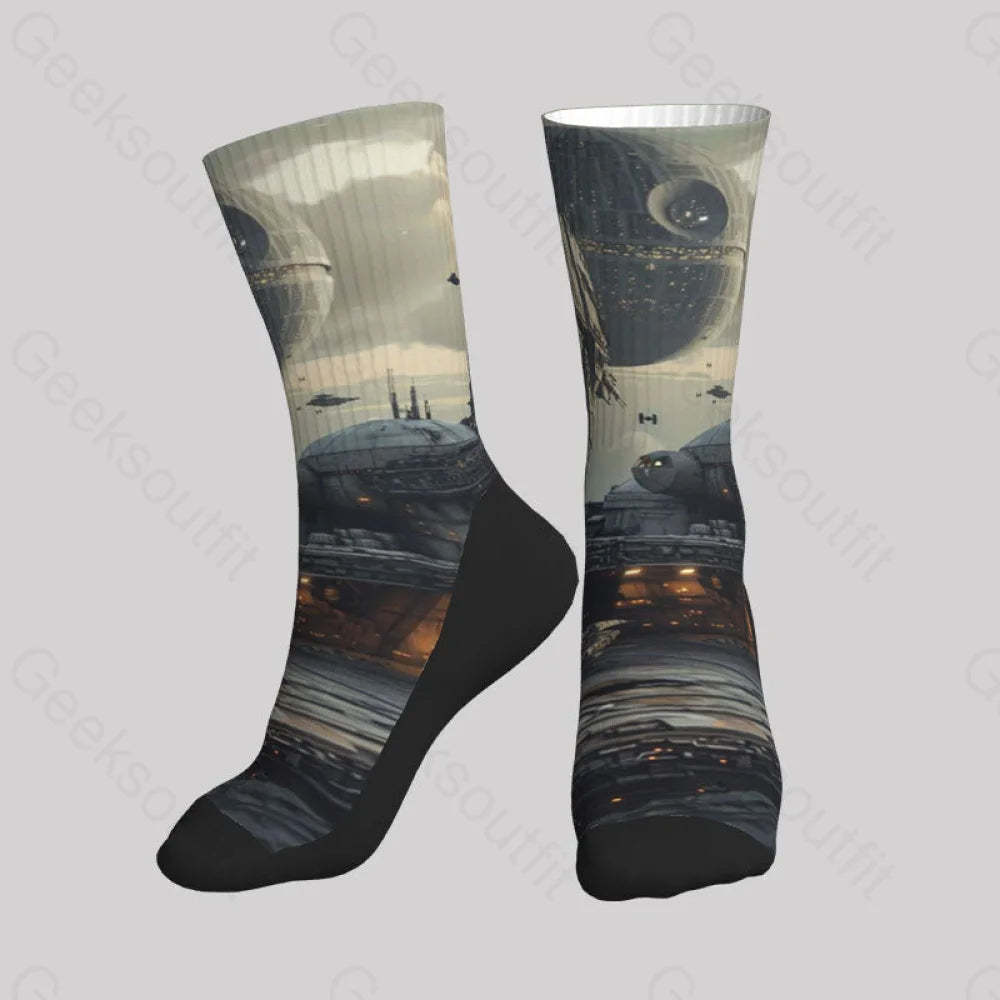 Death Star At Men’s Socks