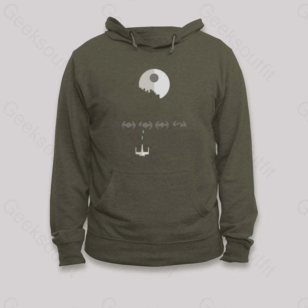 Death Star Hoodie Army Green / S