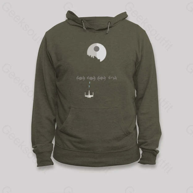 Death Star Hoodie Army Green / S