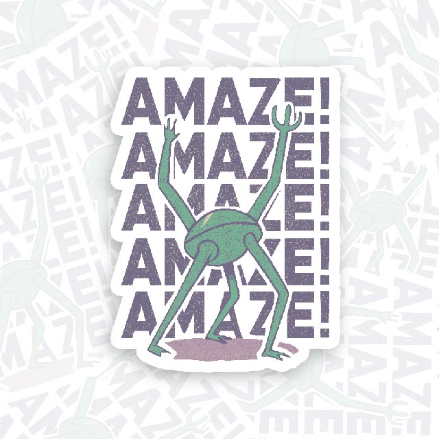 Rocky Amaze Geek Sticker