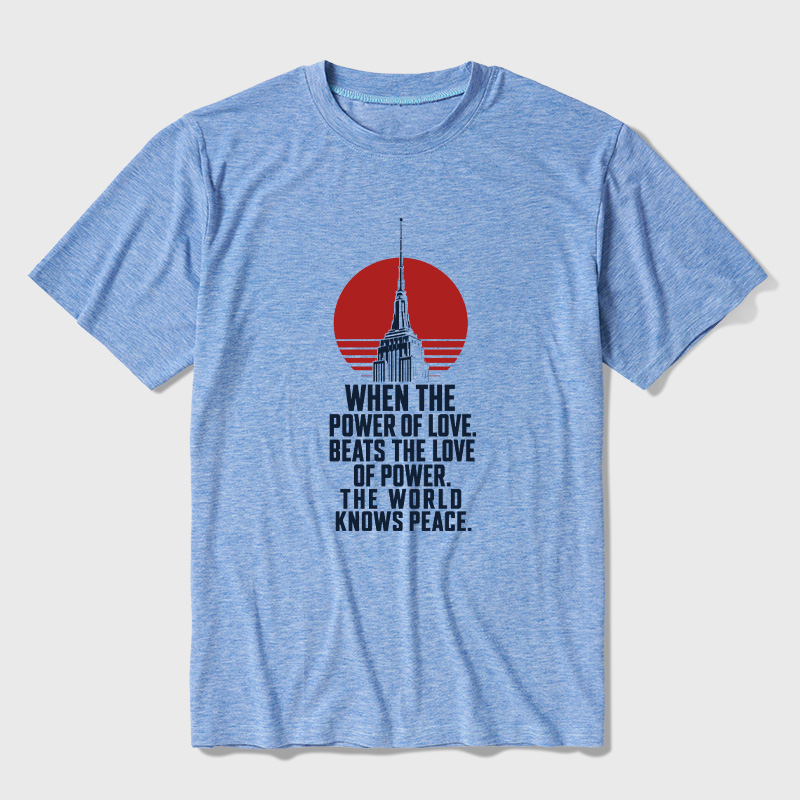 Love Over Power Ultra Soft Heather Tees