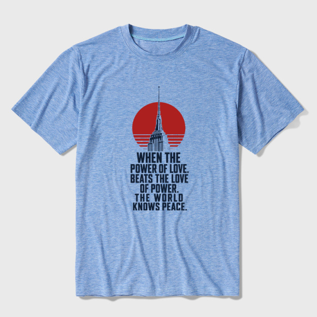 Love Over Power Ultra Soft Heather Tees
