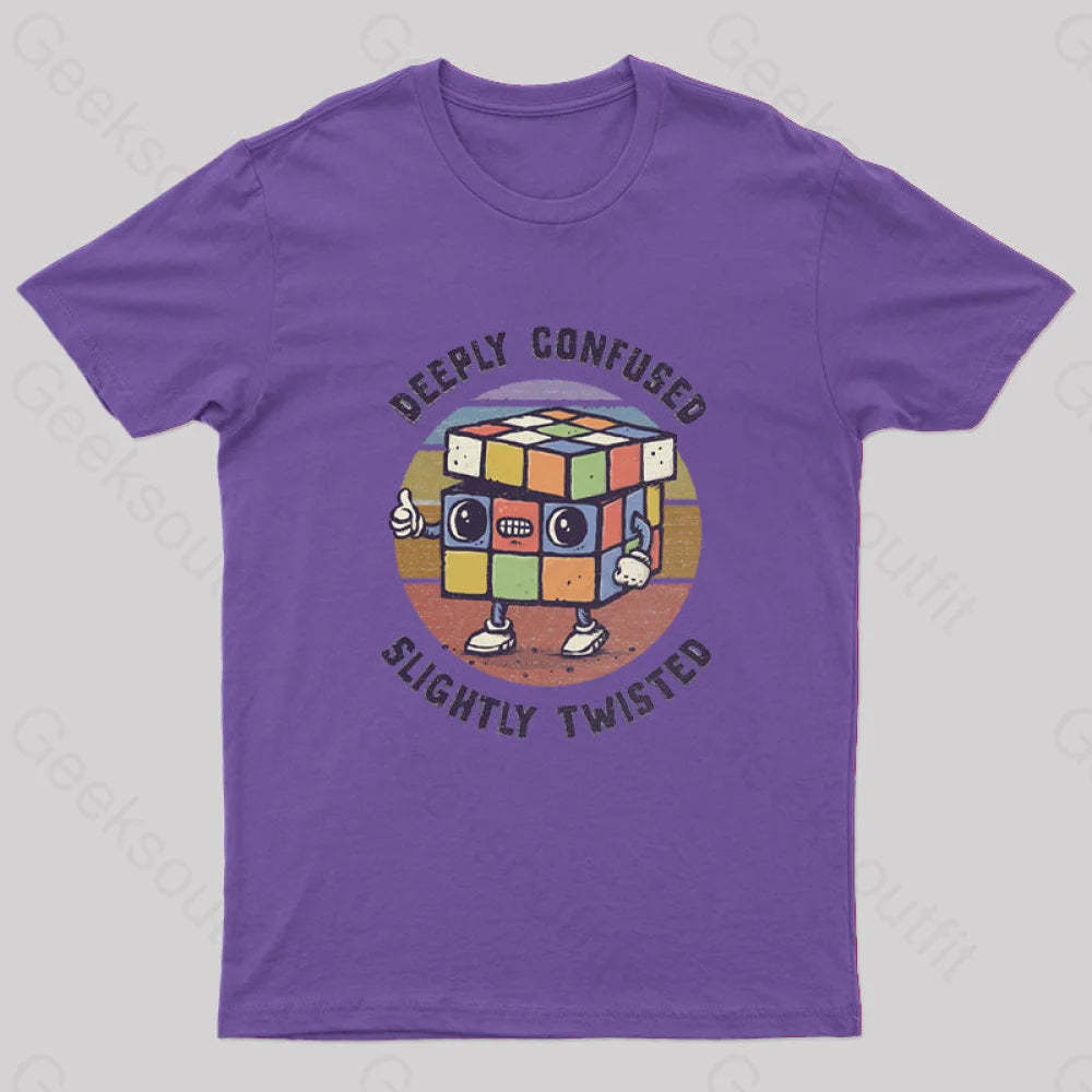 Deeply Confused And Slightly Twisted T-Shirt Purple / S