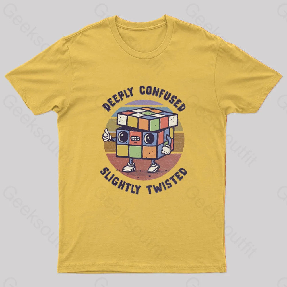 Deeply Confused And Slightly Twisted T-Shirt Yellow / S