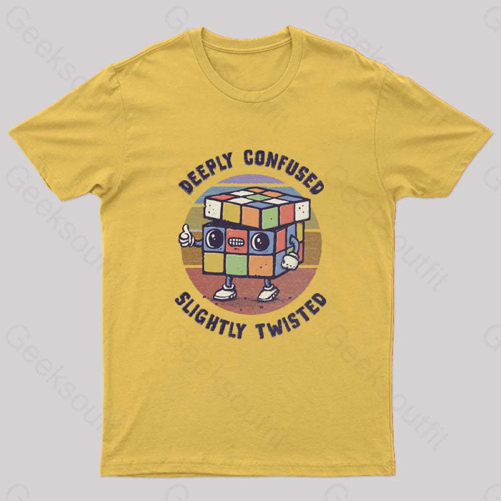 Deeply Confused And Slightly Twisted T-Shirt Yellow / S