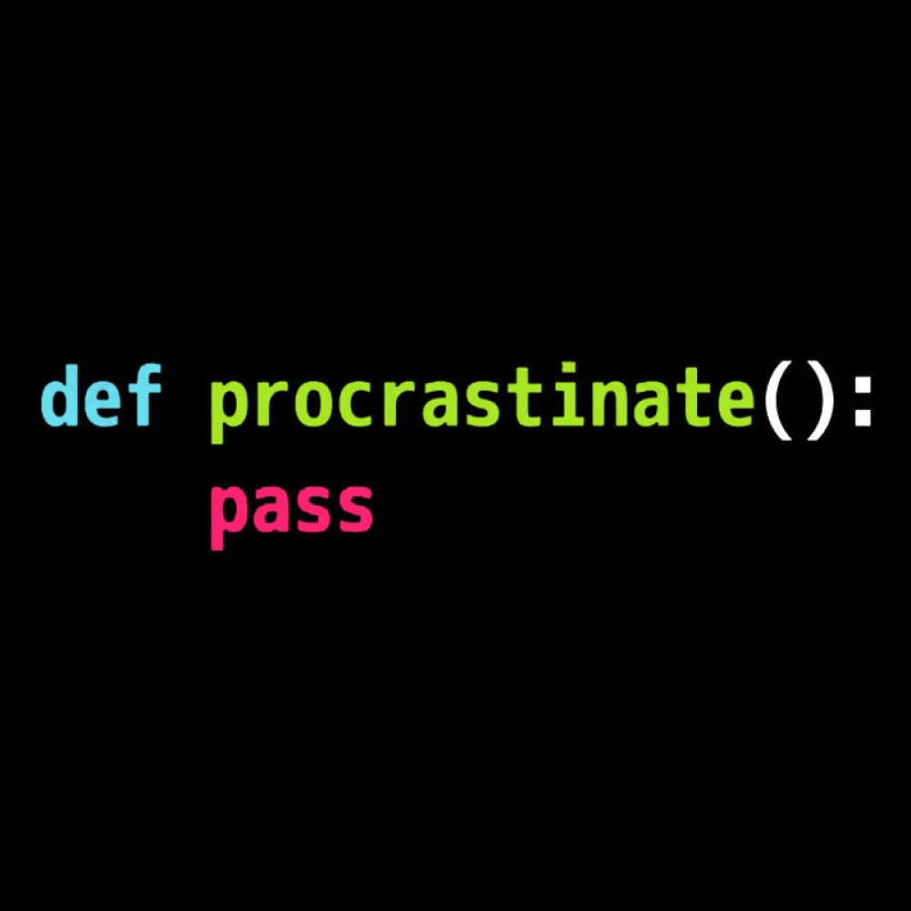 Def Procrastinate Pass Geek T-Shirt