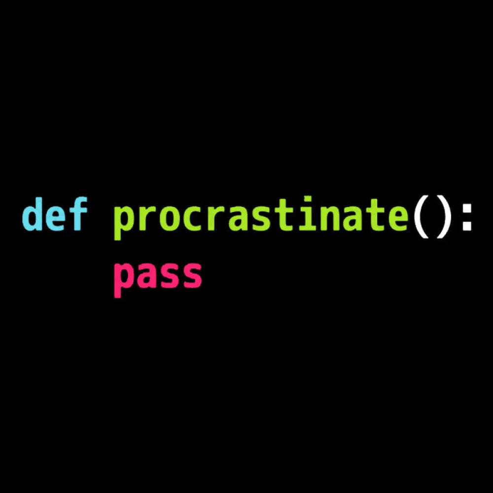 Def Procrastinate Pass Geek T-Shirt