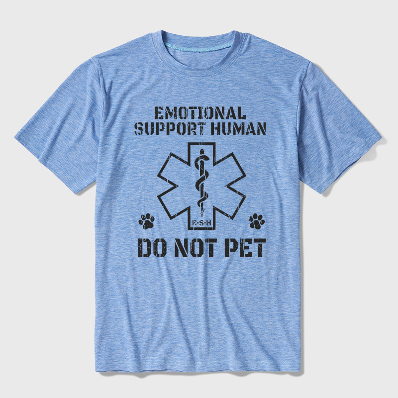 Emotional Support Human Ultra Soft Heather Tee