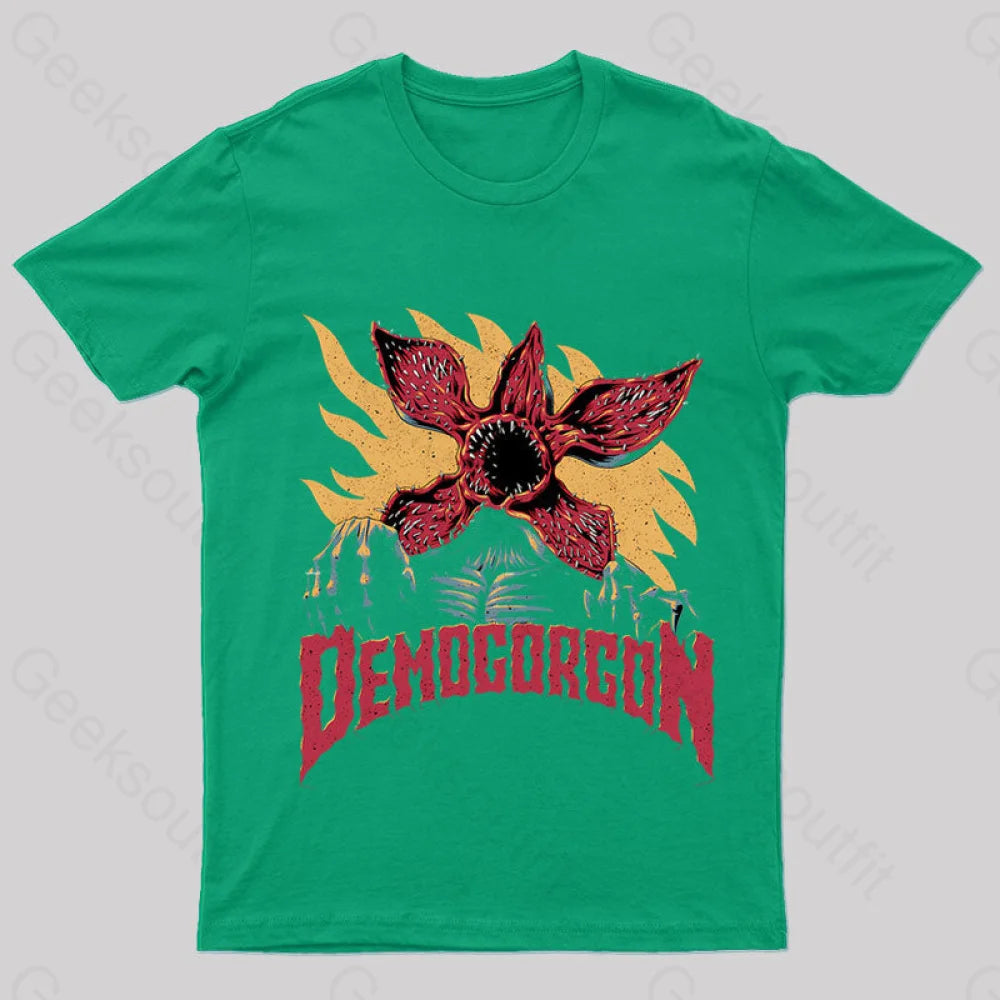 Demogorgon Geek T-Shirt Green / S