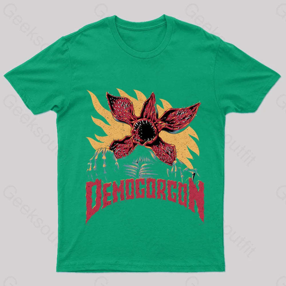 Demogorgon Geek T-Shirt Green / S