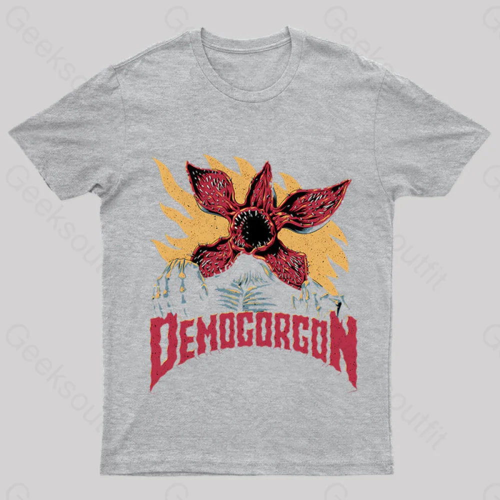 Demogorgon Geek T-Shirt Grey / S