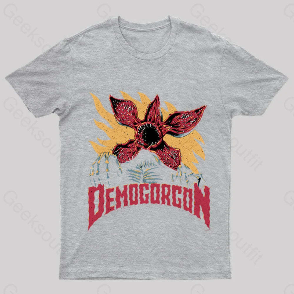 Demogorgon Geek T-Shirt Grey / S