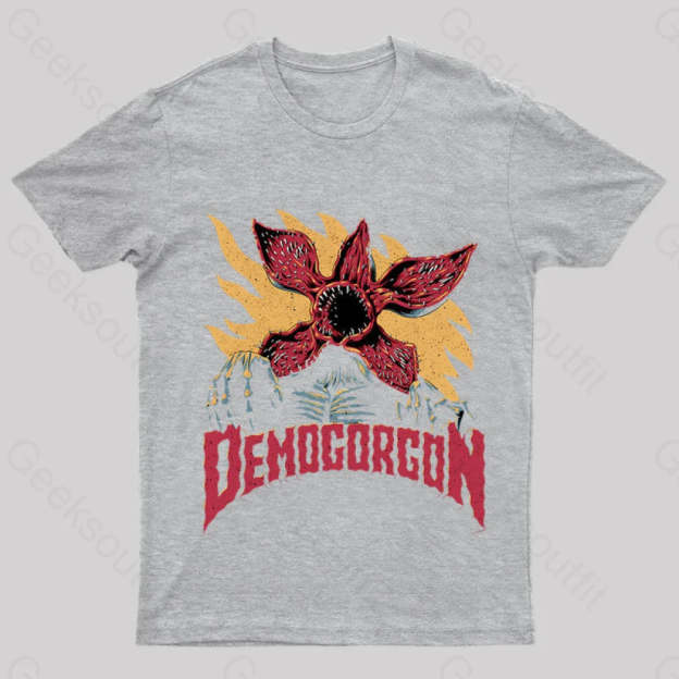 Demogorgon Geek T-Shirt Grey / S