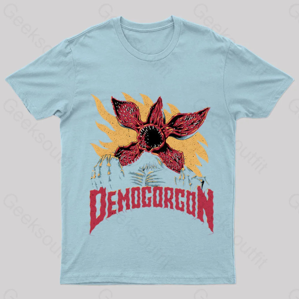 Demogorgon Geek T-Shirt Light Blue / S